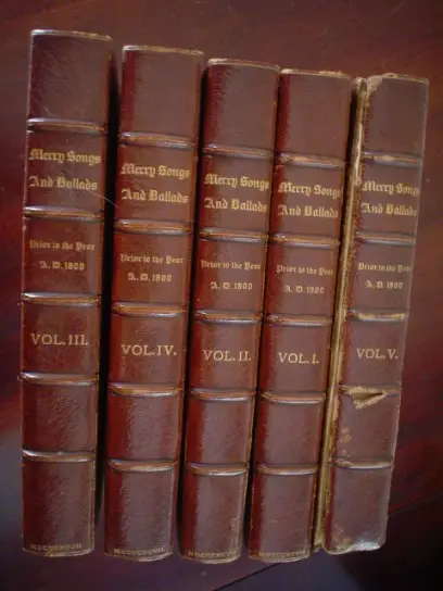 Farmer. (pseudonym for E.O. Wolcott). Merry Songs and Ballads prior to the year AD 1800.