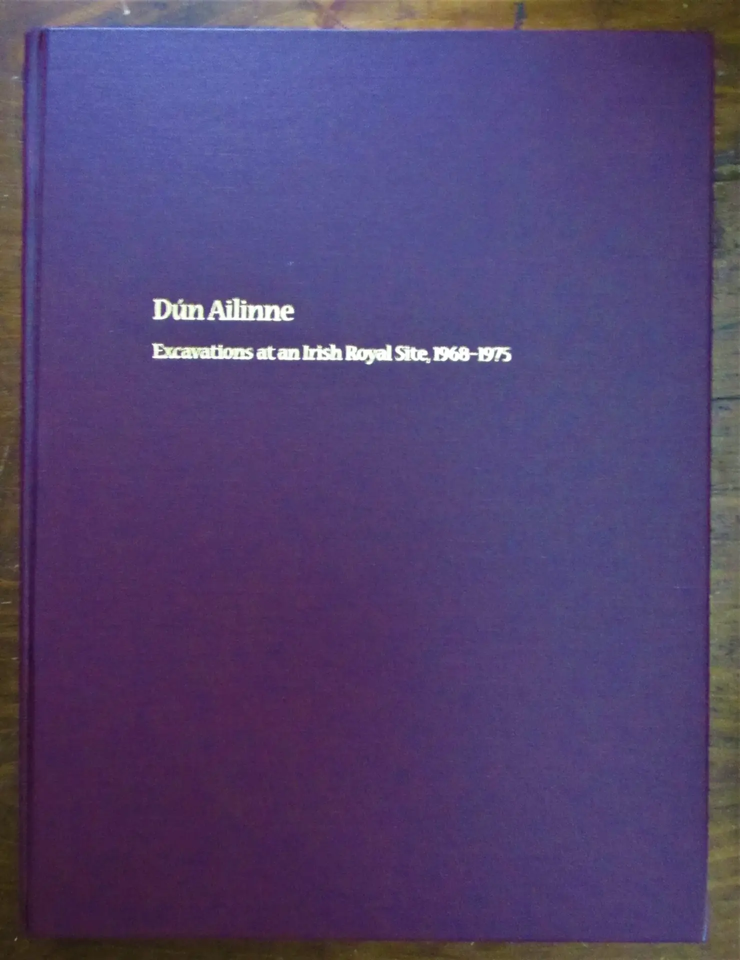Susan Johnston and Bernard Wailes. Dun Ailinne : Excavations at an Irish Royal Site, 1968-1975.